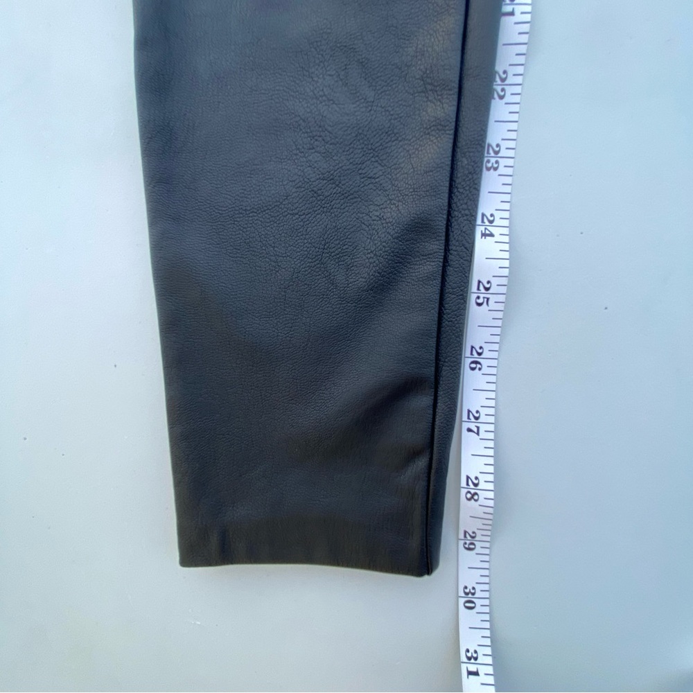 NWOT Good American GOOD WAIST FAUX LEATHER LEGGINGS Pants size small extra small - Picture 8 of 14